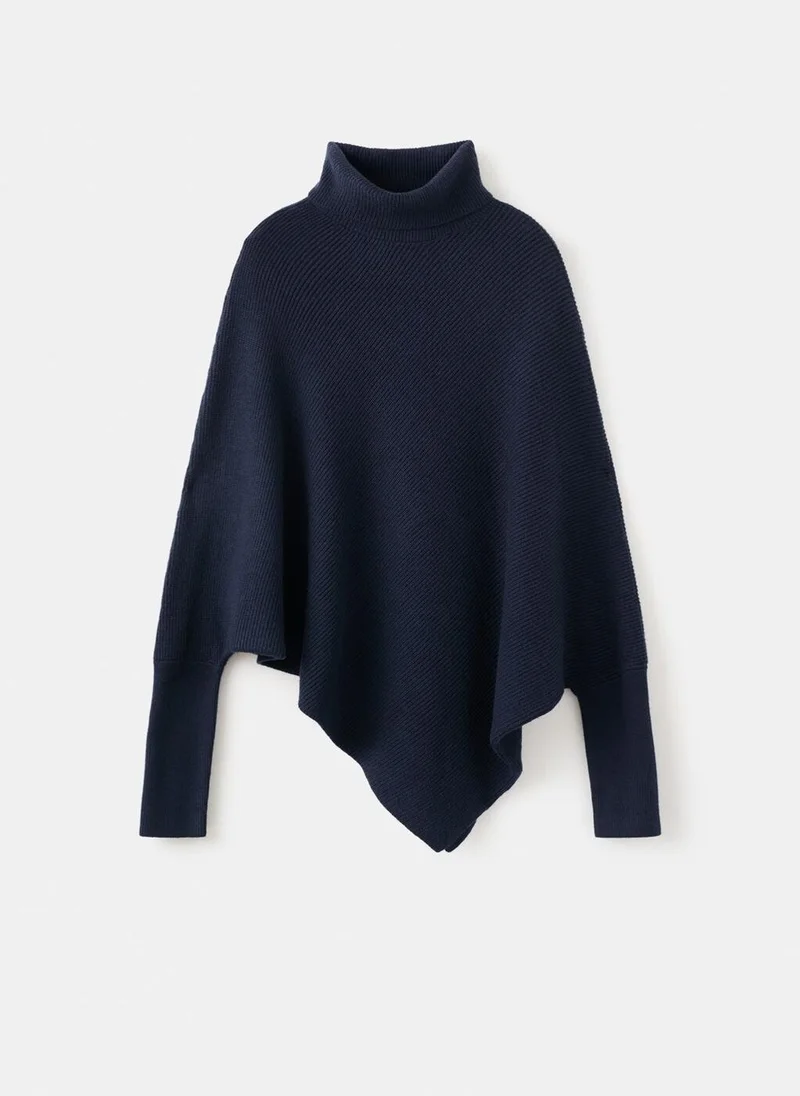 Mango  Sweater with asymmetrical roll neck for Women | Best Price UAE